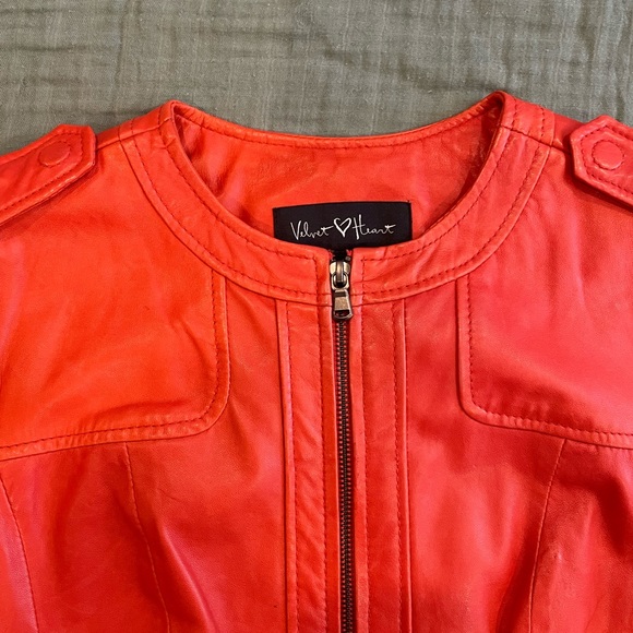 Velvet Heart Leather Jacket - Picture 6 of 13